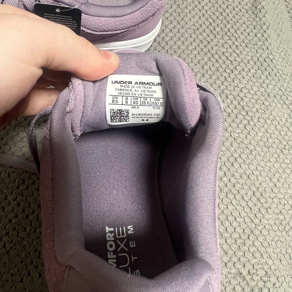 Under Armour Lavender Sneakers - Picture 3 of 3